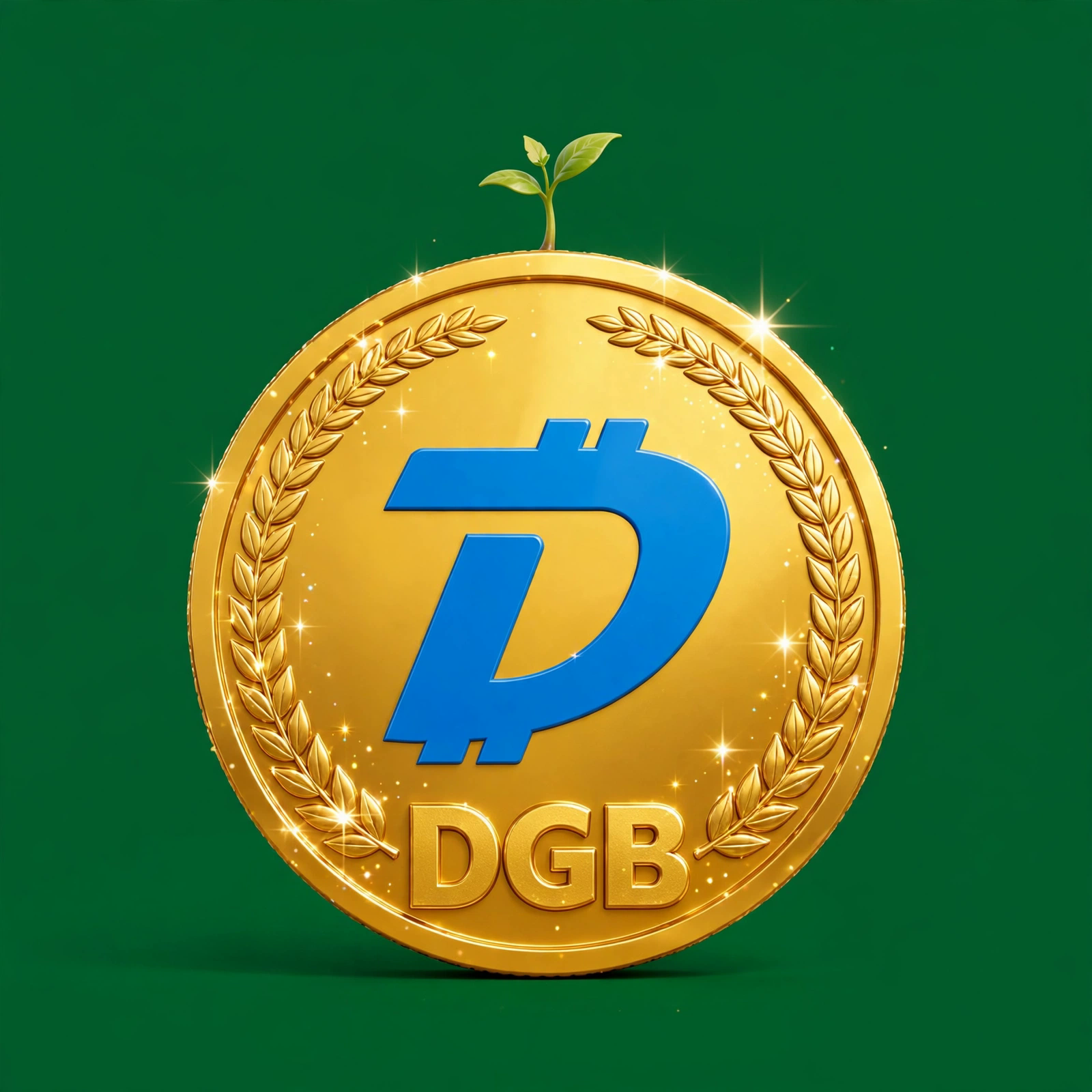The DGC coin — the garden ATM emblem